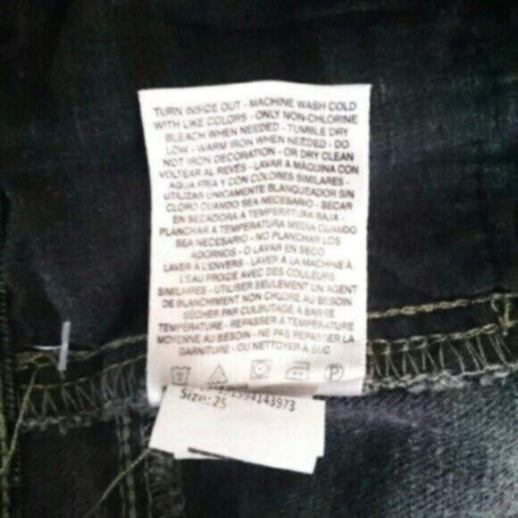 Jessica Simpson distressed Mika Best Friend Jeans In Black Size 25 - Picture 5 of 5